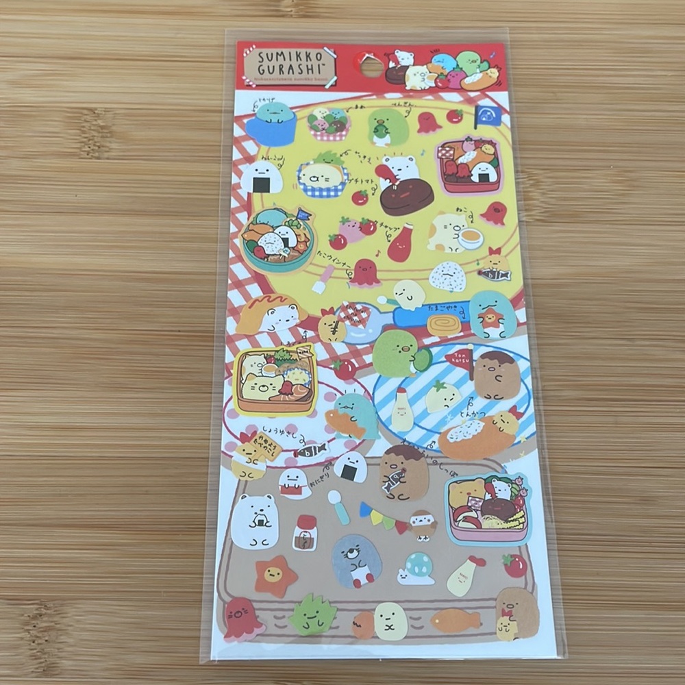San-X Sumikko Gurashi Bento Sticker Sheet